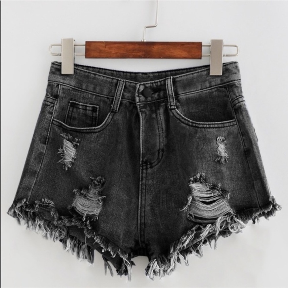 NWT Distressed Denim Shorts